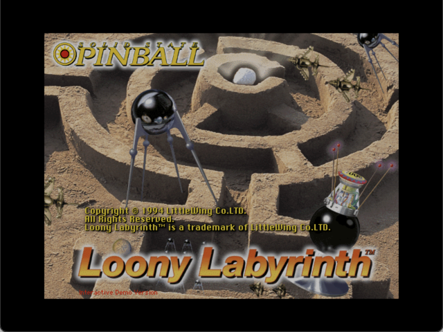 Old Mac用 PINBALL Loony Labyrinth Loony Labyrinth | Classic Macintosh Game Demos