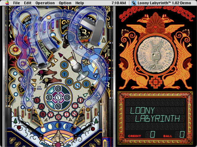 Old Mac用 PINBALL Loony Labyrinth loonylabyrinth.jpg.