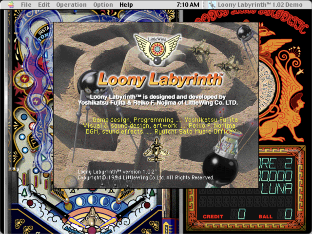 Loony Labyrinth | Classic Macintosh Game Demos