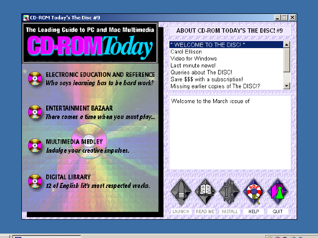 CD-ROM Today 9 (Mar 1995) | Classic Macintosh Game Demos